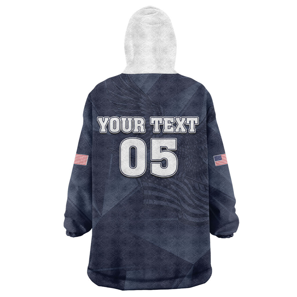 Custom United States Soccer 2026 Wearable Blanket Hoodie USA Eagle Simple Style