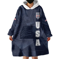 Custom United States Soccer 2026 Wearable Blanket Hoodie USA Eagle Simple Style