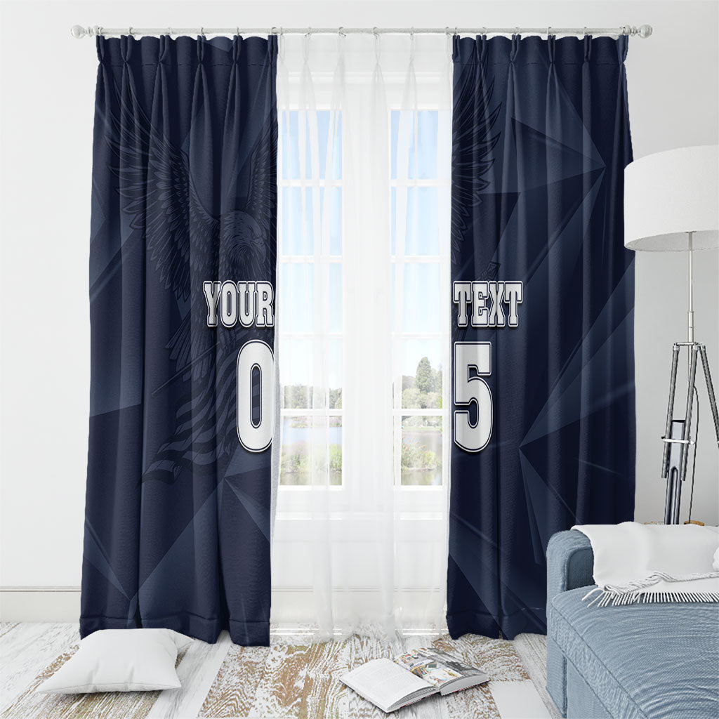 Custom United States Soccer 2026 Window Curtain USA Eagle Simple Style