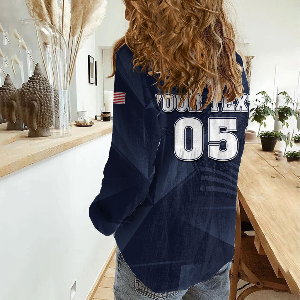 Custom United States Soccer 2026 Women Casual Shirt USA Eagle Simple Style