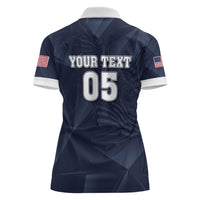 Custom United States Soccer 2026 Women Polo Shirt USA Eagle Simple Style