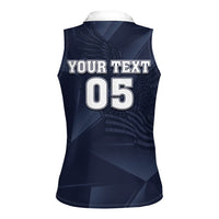 Custom United States Soccer 2026 Women Sleeveless Polo Shirt USA Eagle Simple Style