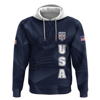 Custom United States Soccer 2026 Zip Hoodie USA Eagle Simple Style