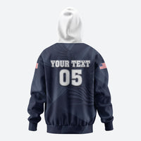 Custom United States Soccer 2026 Zip Hoodie USA Eagle Simple Style