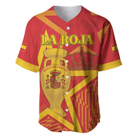 Custom Spain 2024 Football Baseball Jersey La Roja Reigns Supreme LT05 - Wonder Print Shop