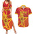 Custom Spain 2024 Football Couples Matching Summer Maxi Dress and Hawaiian Shirt La Roja Reigns Supreme LT05 - Wonder Print Shop