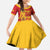 Custom Spain 2024 Football Family Matching Long Sleeve Bodycon Dress and Hawaiian Shirt La Roja Reigns Supreme LT05 - Wonder Print Shop