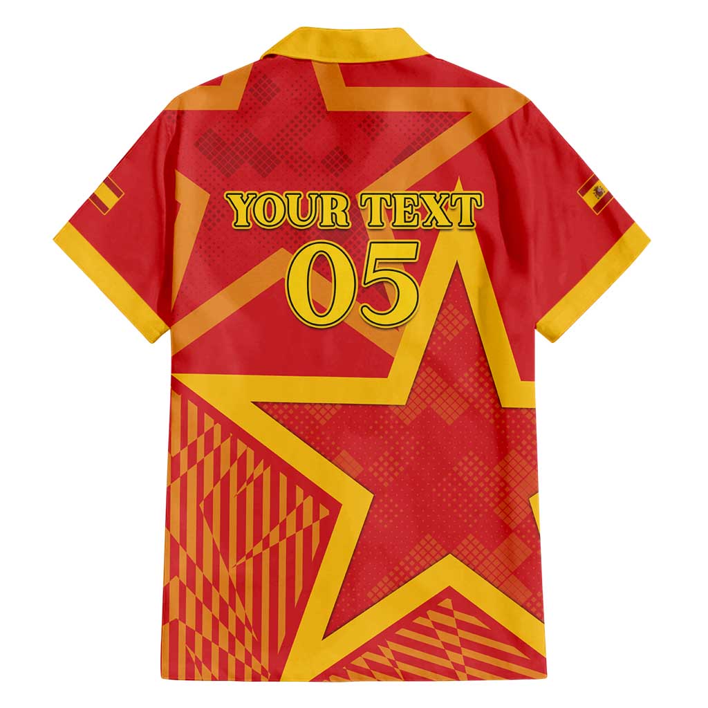 Custom Spain 2024 Football Family Matching Off Shoulder Maxi Dress and Hawaiian Shirt La Roja Reigns Supreme LT05 - Wonder Print Shop