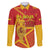 Custom Spain 2024 Football Family Matching Off Shoulder Short Dress and Hawaiian Shirt La Roja Reigns Supreme LT05 - Wonder Print Shop