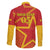 Custom Spain 2024 Football Family Matching Off Shoulder Short Dress and Hawaiian Shirt La Roja Reigns Supreme LT05 - Wonder Print Shop