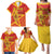 Custom Spain 2024 Football Family Matching Puletasi and Hawaiian Shirt La Roja Reigns Supreme LT05 - Wonder Print Shop
