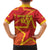 Custom Spain 2024 Football Family Matching Short Sleeve Bodycon Dress and Hawaiian Shirt La Roja Reigns Supreme LT05 - Wonder Print Shop