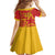Custom Spain 2024 Football Family Matching Short Sleeve Bodycon Dress and Hawaiian Shirt La Roja Reigns Supreme LT05 - Wonder Print Shop