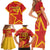 Custom Spain 2024 Football Family Matching Short Sleeve Bodycon Dress and Hawaiian Shirt La Roja Reigns Supreme LT05 - Wonder Print Shop