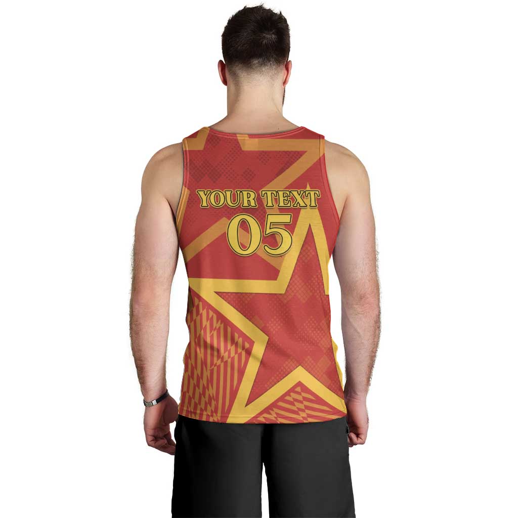 Custom Spain 2024 Football Men Tank Top La Roja Reigns Supreme LT05 - Wonder Print Shop