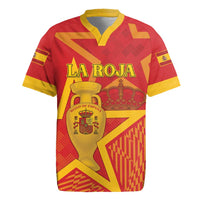 Custom Spain 2024 Football Rugby Jersey La Roja Reigns Supreme LT05 - Wonder Print Shop