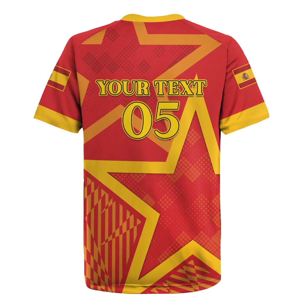 Custom Spain 2024 Football Rugby Jersey La Roja Reigns Supreme LT05 - Wonder Print Shop
