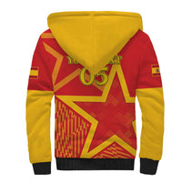 Custom Spain 2024 Football Sherpa Hoodie La Roja Reigns Supreme LT05 - Wonder Print Shop