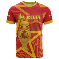 Custom Spain 2024 Football T Shirt La Roja Reigns Supreme LT05 - Wonder Print Shop