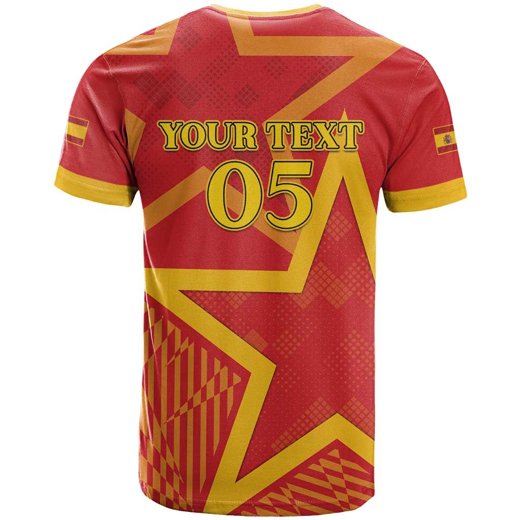 Custom Spain 2024 Football T Shirt La Roja Reigns Supreme LT05 - Wonder Print Shop