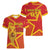 Custom Spain 2024 Football Women V-Neck T-Shirt La Roja Reigns Supreme LT05 - Wonder Print Shop