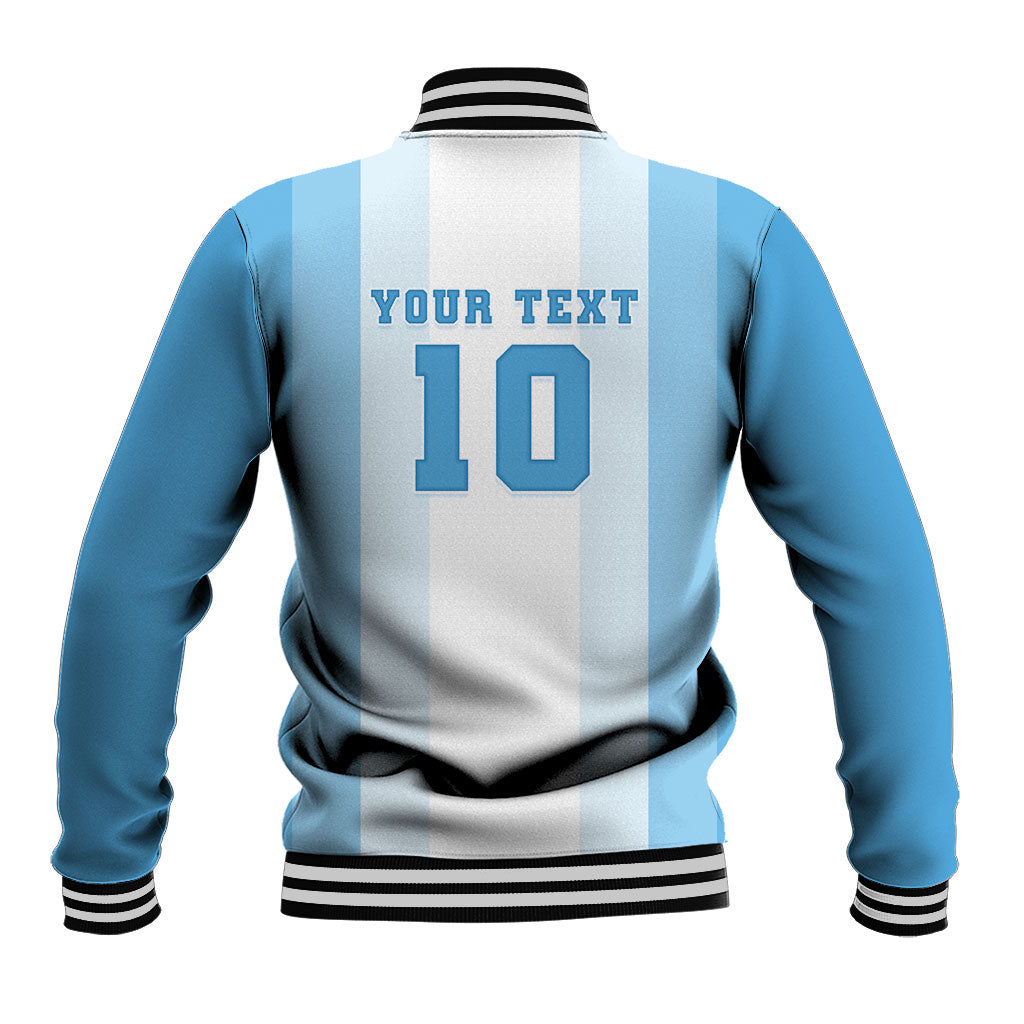 Custom Argentina Football GOAT 10 Baseball Jacket Worldwide Legend