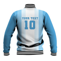Custom Argentina Football GOAT 10 Baseball Jacket Worldwide Legend