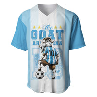 Custom Argentina Football GOAT 10 Baseball Jersey Worldwide Legend