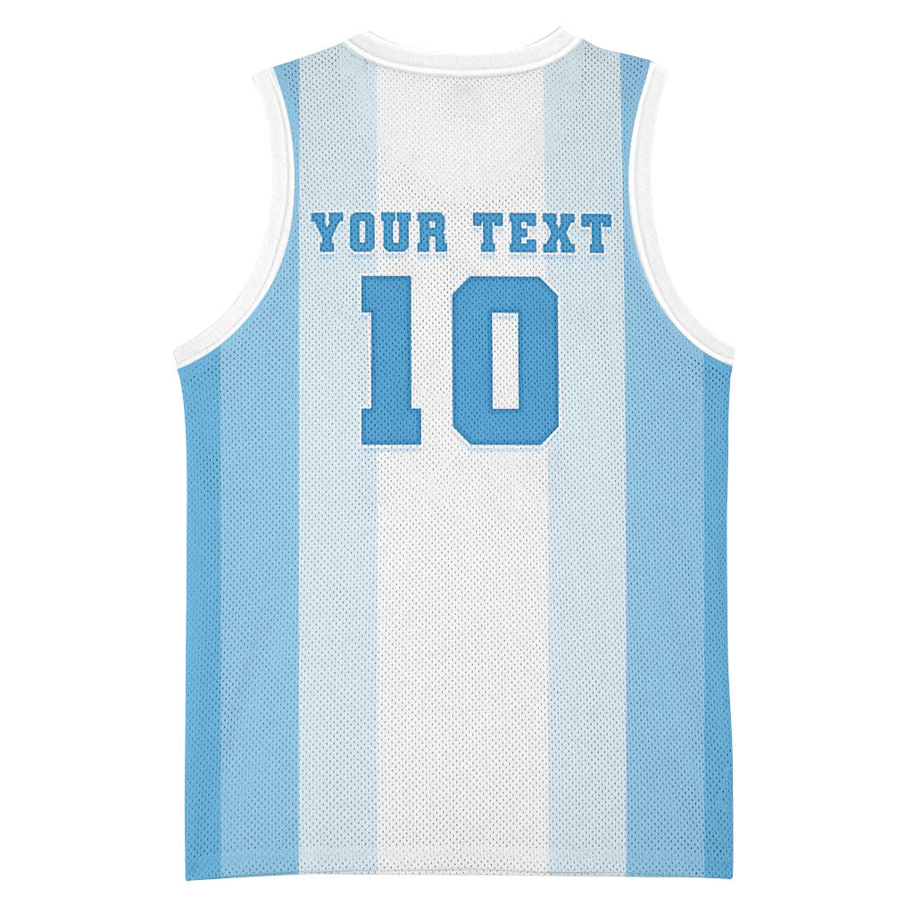 Custom Argentina Football GOAT 10 Basketball Jersey Worldwide Legend