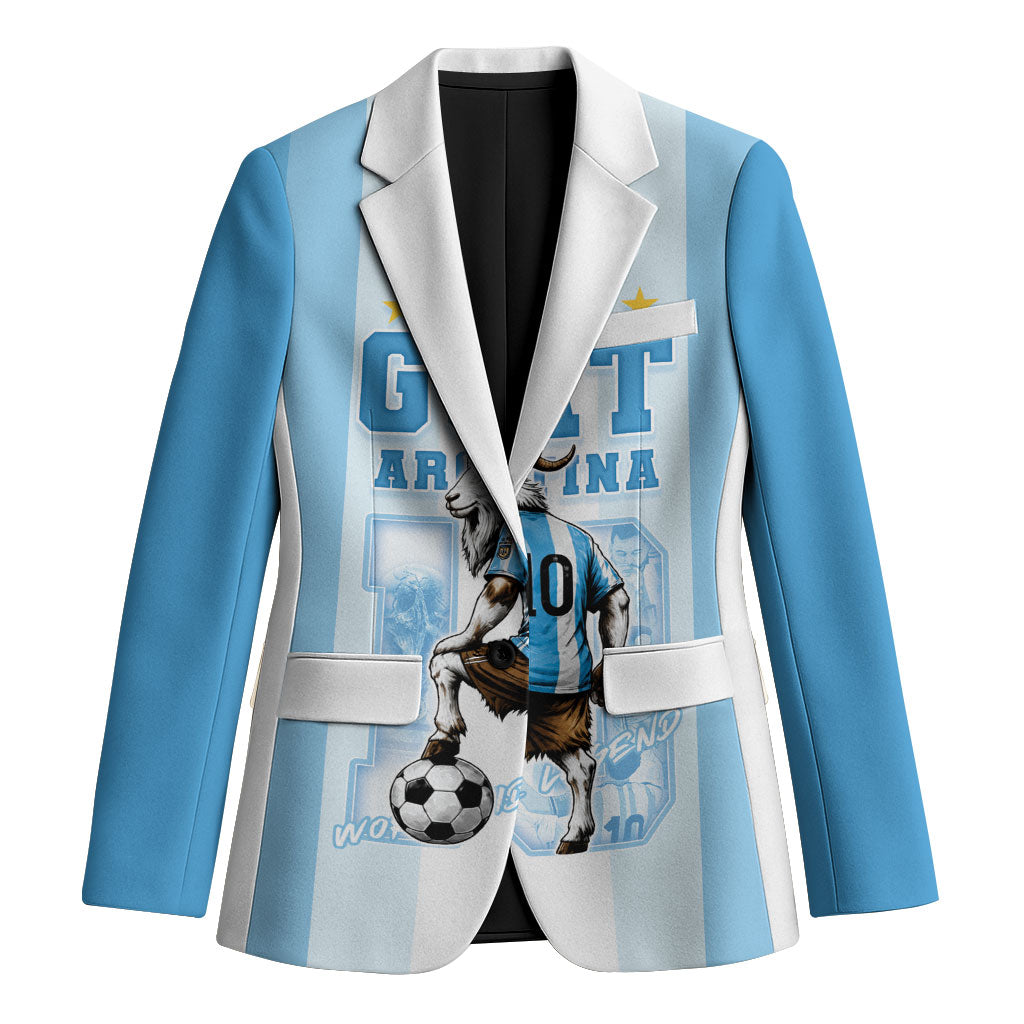 Custom Argentina Football GOAT 10 Blazer Worldwide Legend