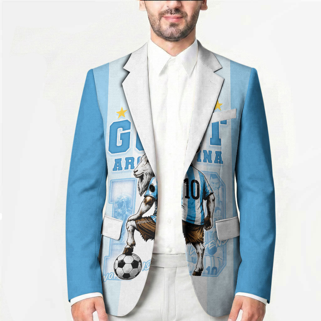 Custom Argentina Football GOAT 10 Blazer Worldwide Legend