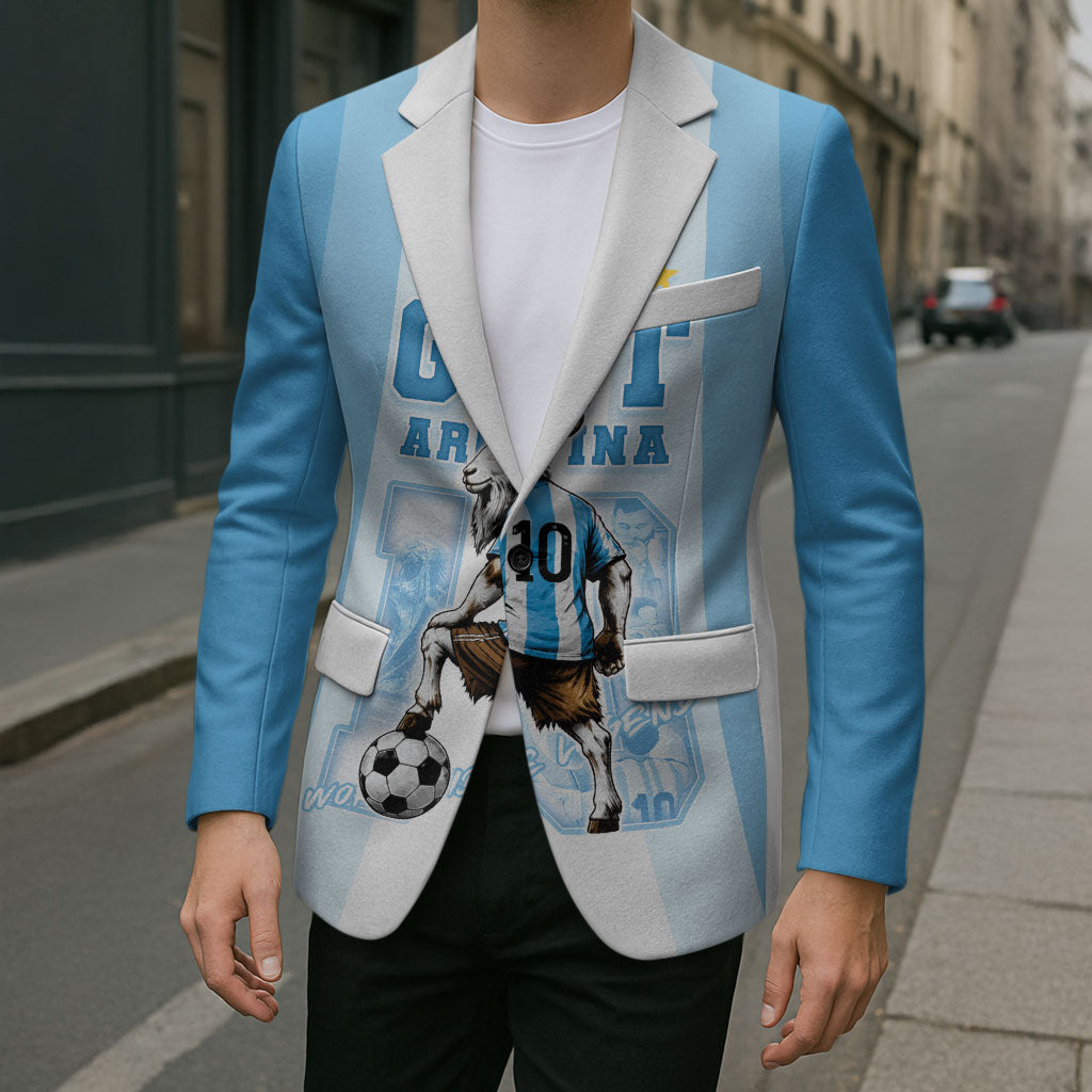 Custom Argentina Football GOAT 10 Blazer Worldwide Legend