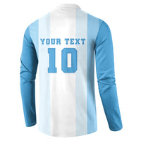 Custom Argentina Football GOAT 10 Button Sweatshirt Worldwide Legend