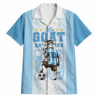 Custom Argentina Football GOAT 10 Hawaiian Shirt Worldwide Legend