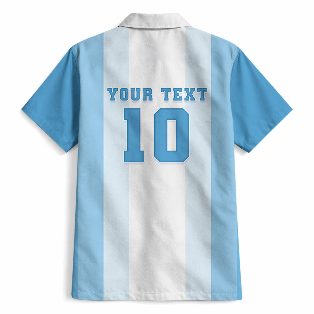 Custom Argentina Football GOAT 10 Hawaiian Shirt Worldwide Legend
