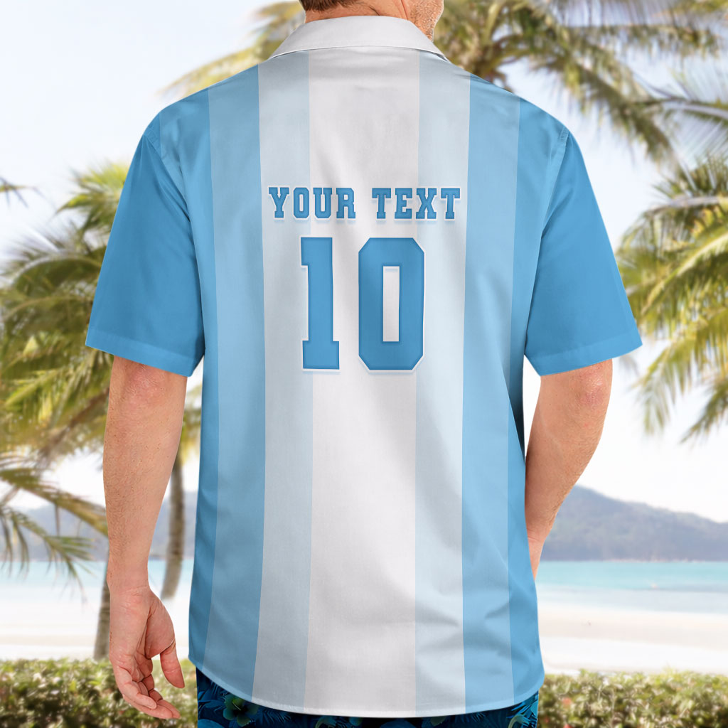 Custom Argentina Football GOAT 10 Hawaiian Shirt Worldwide Legend