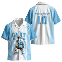 Custom Argentina Football GOAT 10 Kid Hawaiian Shirt Worldwide Legend