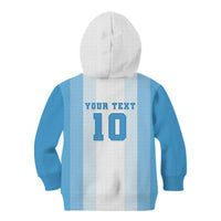 Custom Argentina Football GOAT 10 Kid Hoodie Worldwide Legend