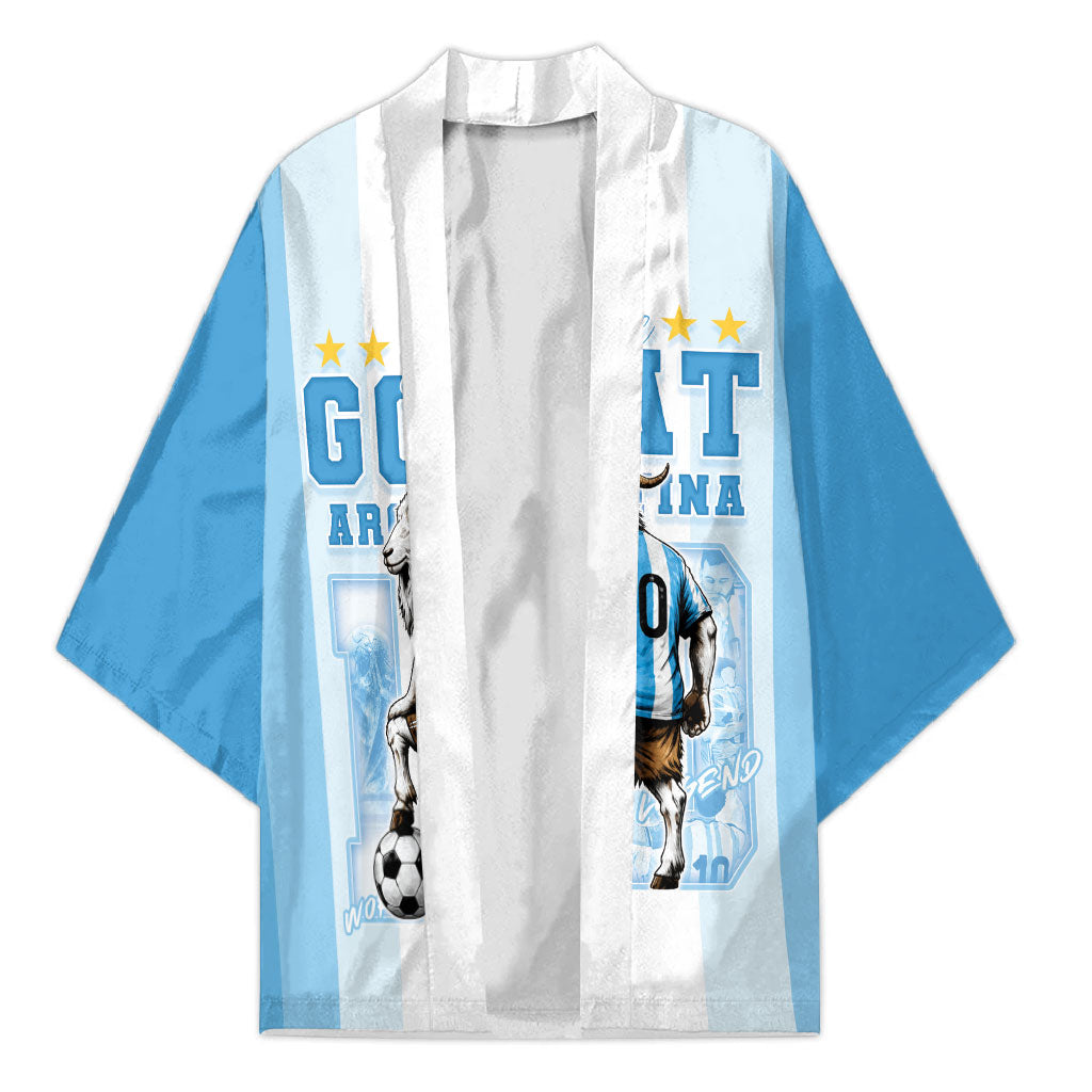Custom Argentina Football GOAT 10 Kimono Worldwide Legend