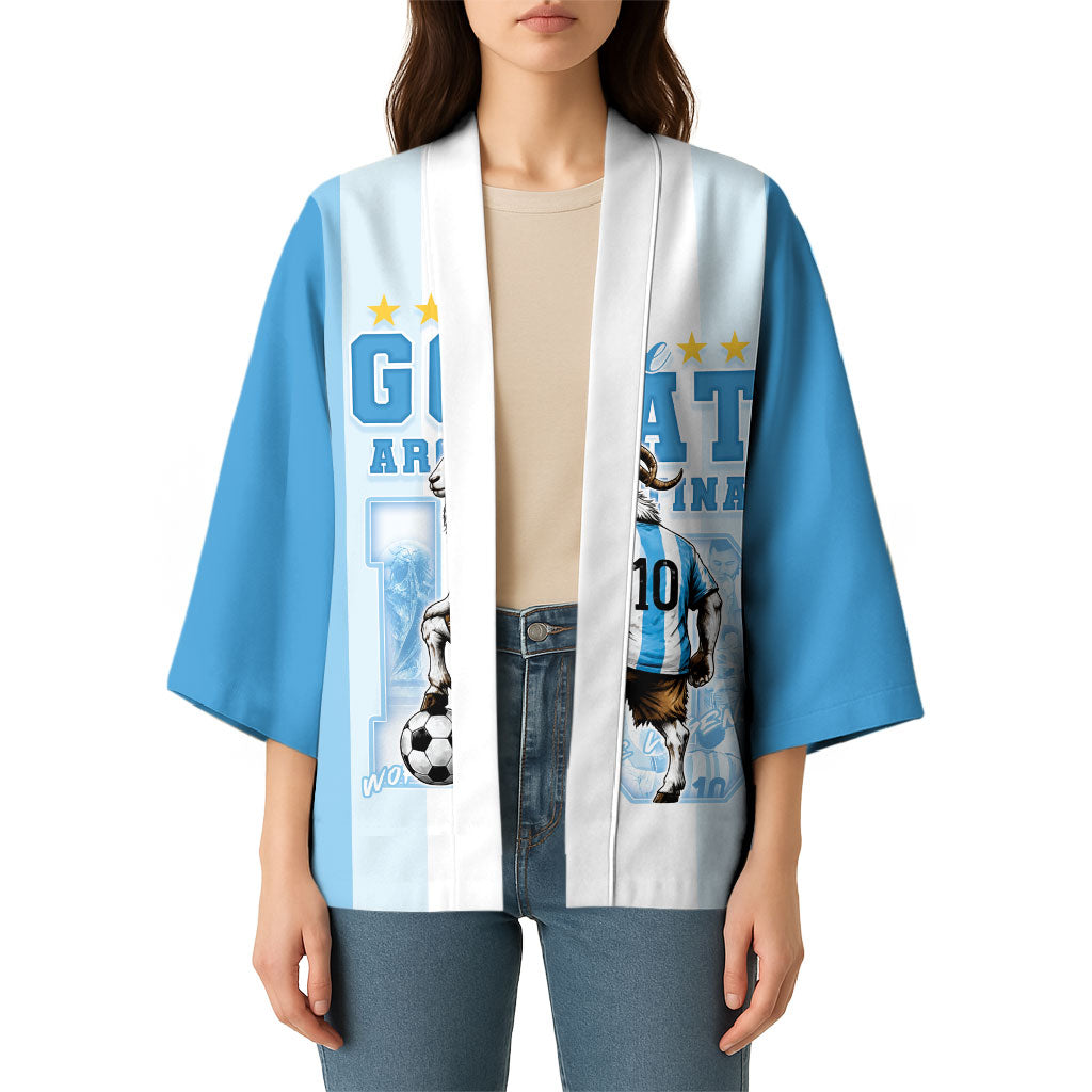 Custom Argentina Football GOAT 10 Kimono Worldwide Legend