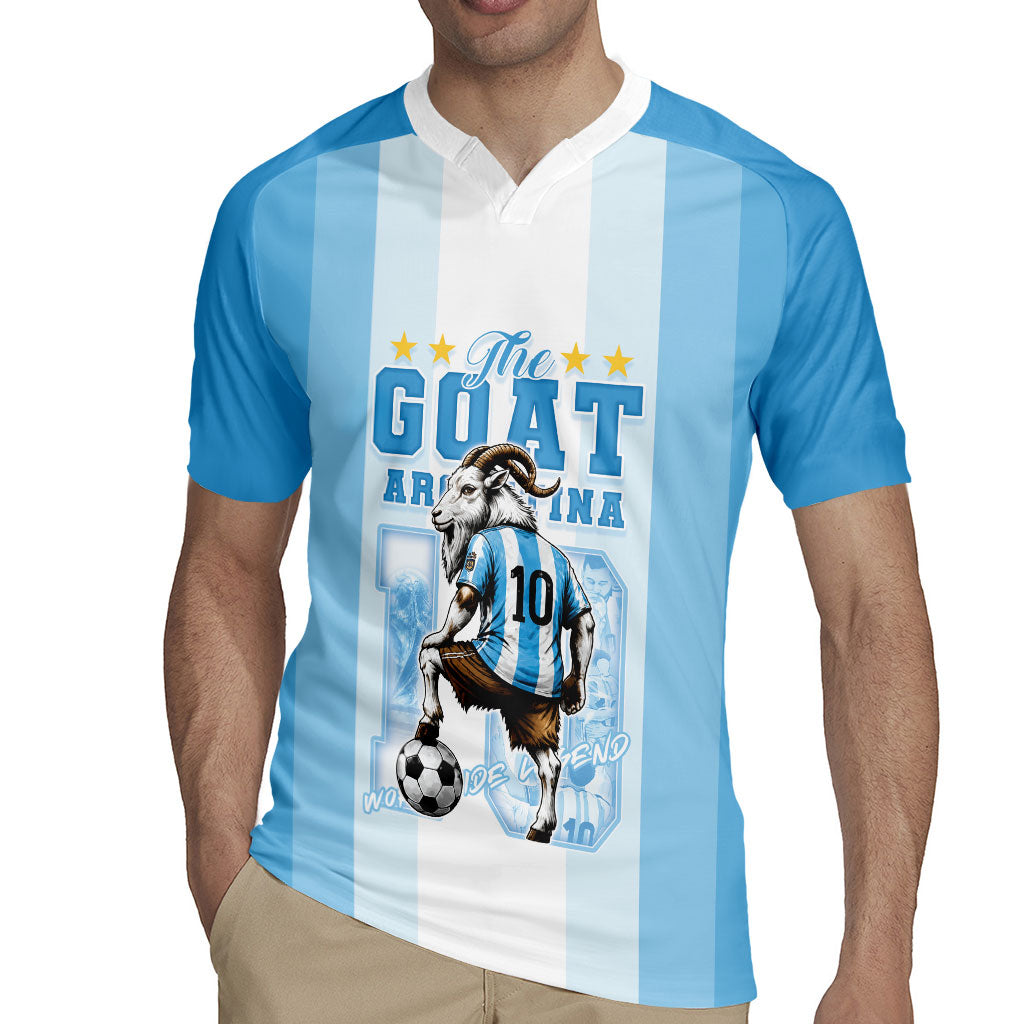 Custom Argentina Football GOAT 10 Rugby Jersey Worldwide Legend