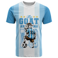Custom Argentina Football GOAT 10 T Shirt Worldwide Legend