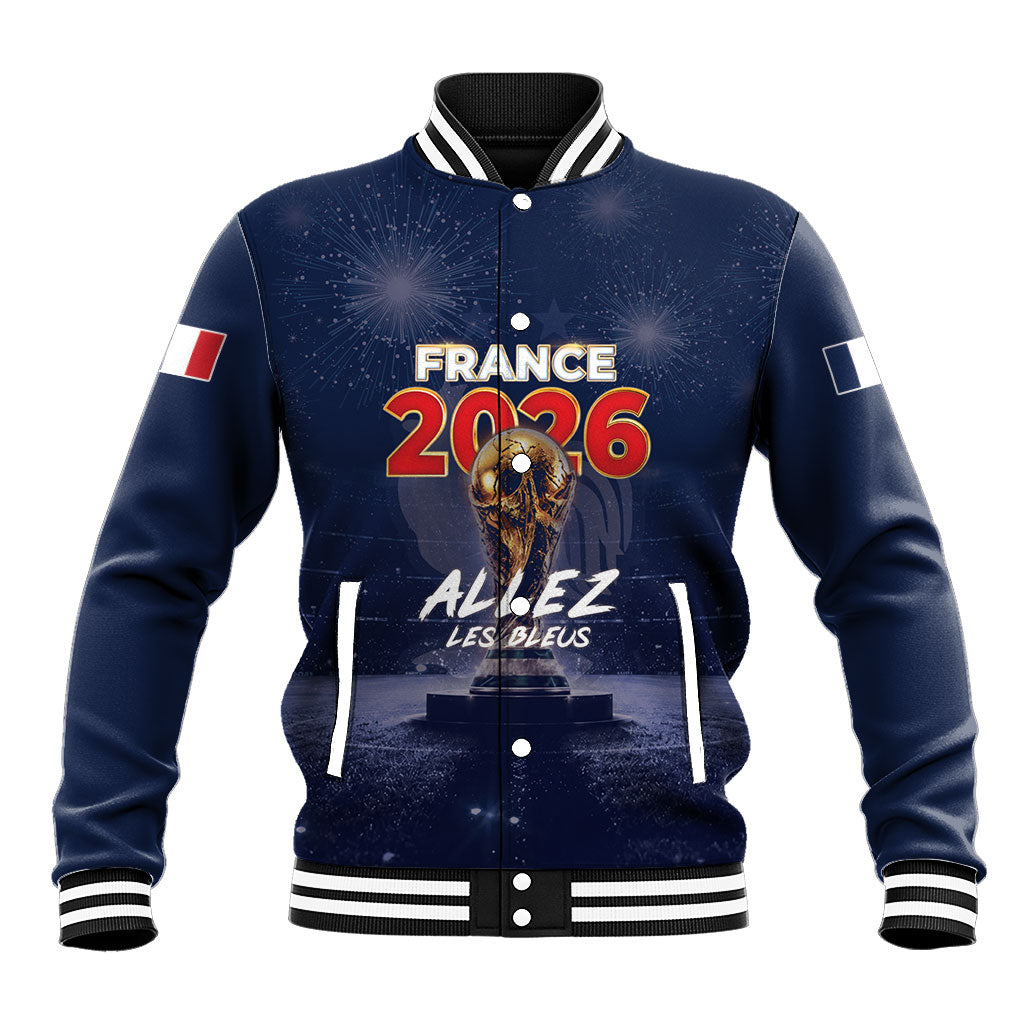 Custom World Football 2026 France Baseball Jacket Allez Les Bleus