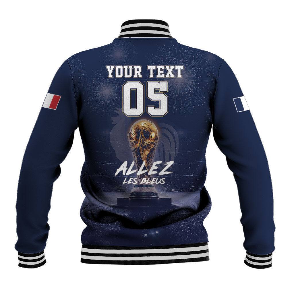 Custom World Football 2026 France Baseball Jacket Allez Les Bleus