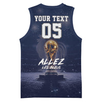 Custom World Football 2026 France Basketball Jersey Allez Les Bleus