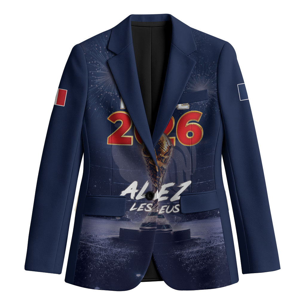 Custom World Football 2026 France Blazer Allez Les Bleus