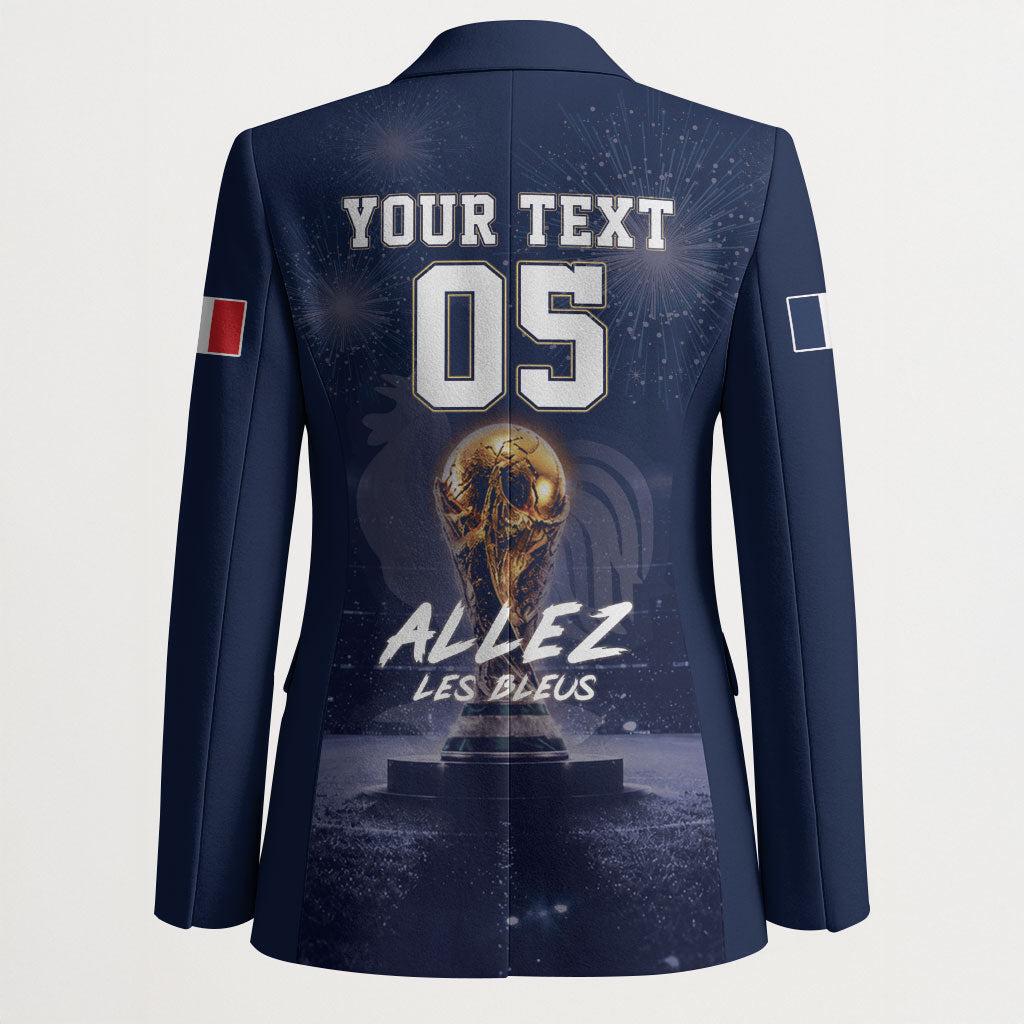 Custom World Football 2026 France Blazer Allez Les Bleus