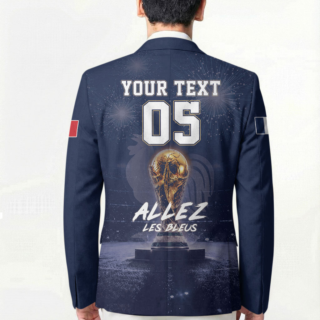 Custom World Football 2026 France Blazer Allez Les Bleus