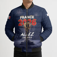 Custom World Football 2026 France Bomber Puffer Jacket Allez Les Bleus