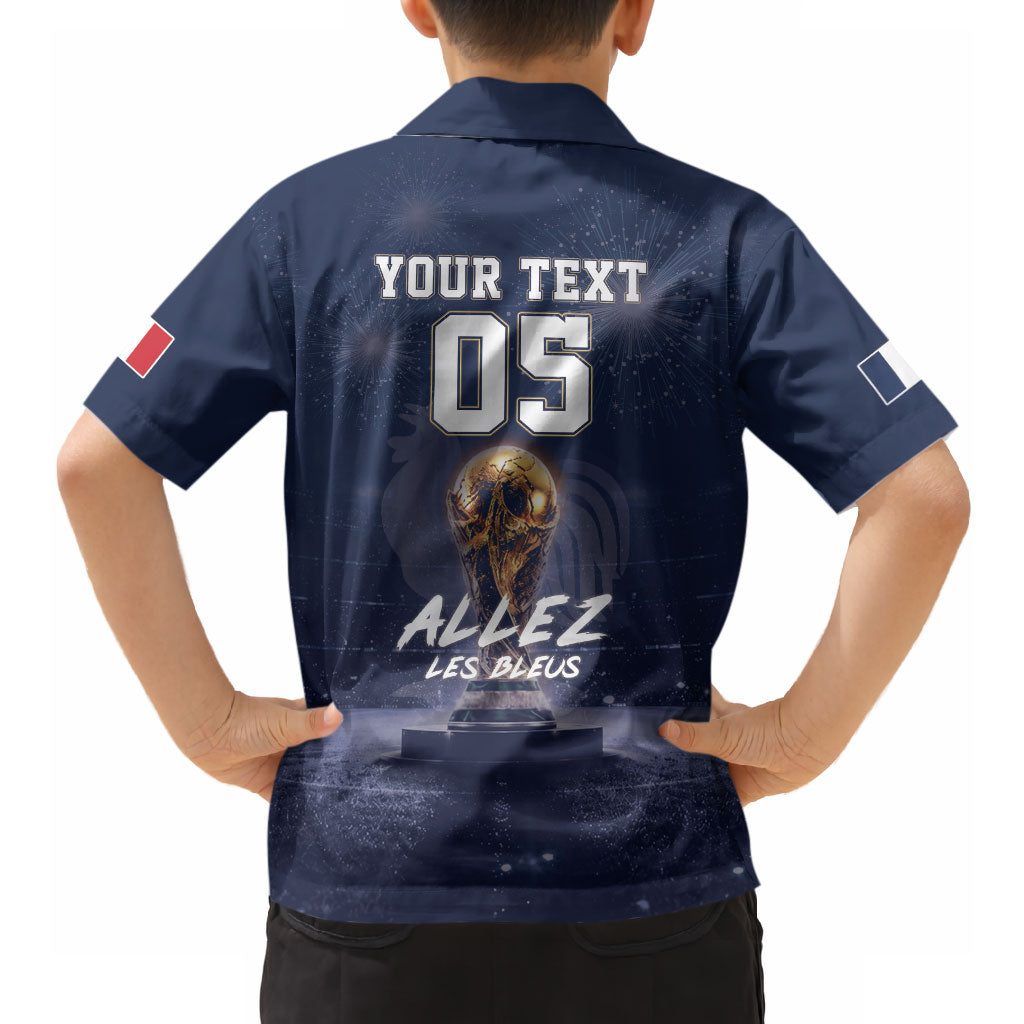 Custom World Football 2026 France Hawaiian Shirt Allez Les Bleus